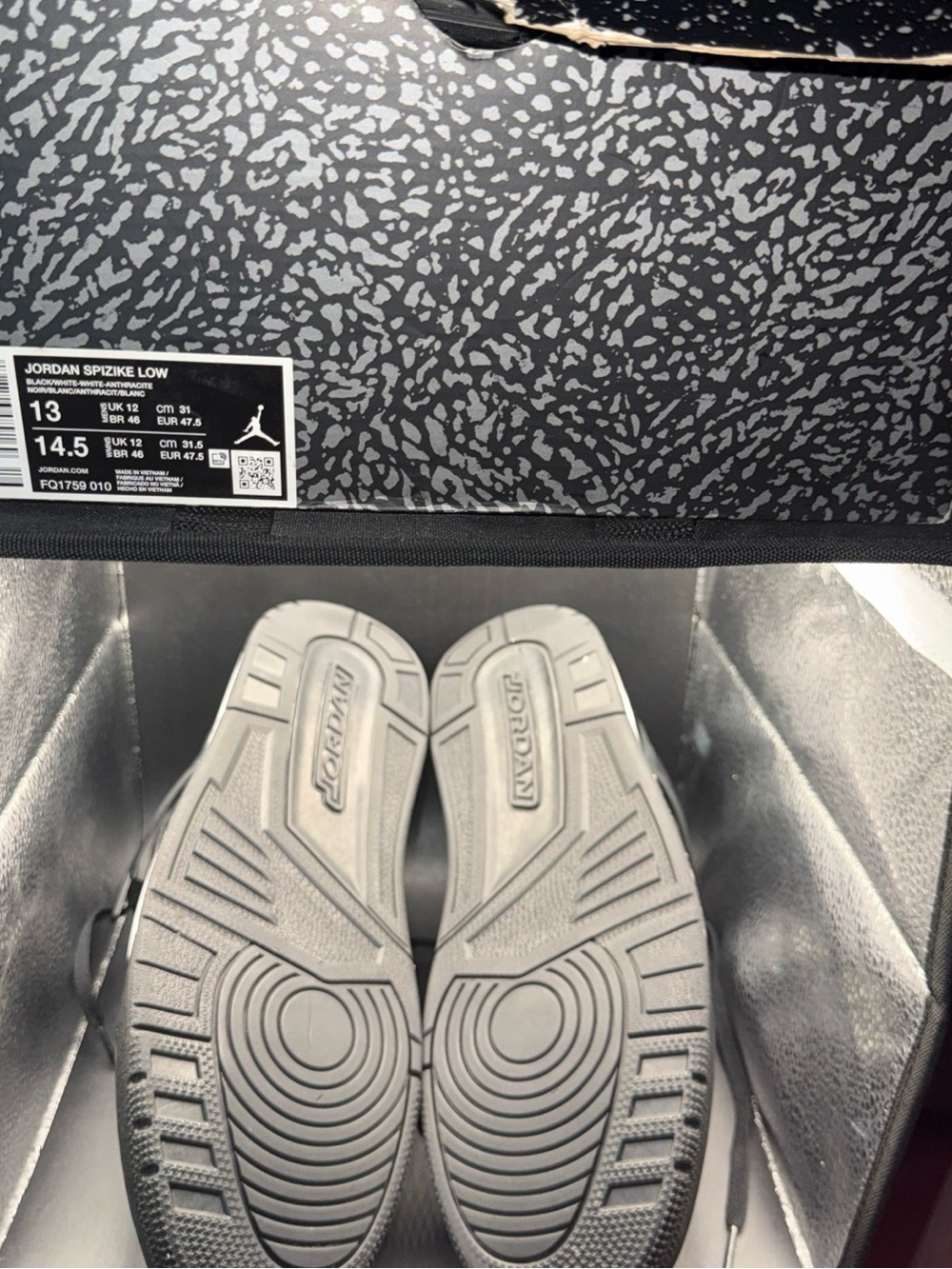 Size 13 - Air Jordan Spizike Low Oreo, FQ1759-010, Very Clean, With Box, Great - Picture 11 of 11